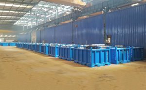 100套海洋鉆井平臺用鉆屑箱交付埃及客戶